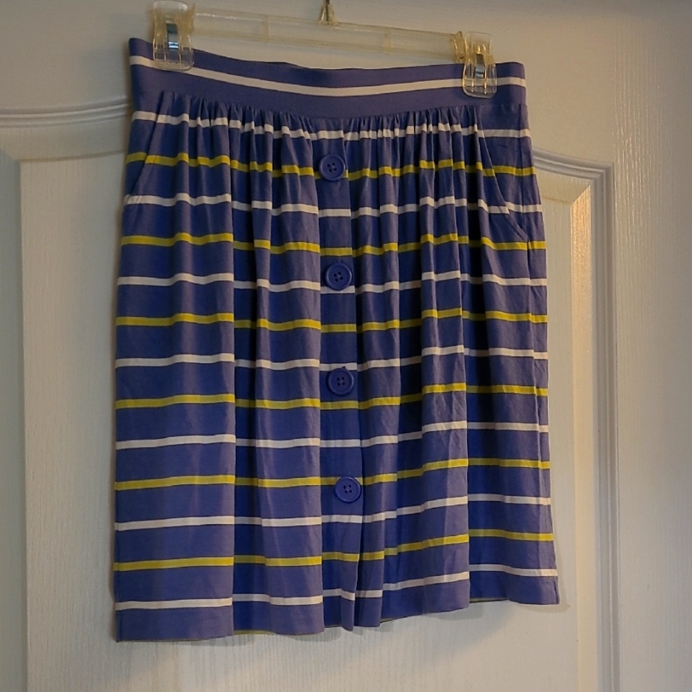 Caslon Size Small Mini Skirt With Button Front
